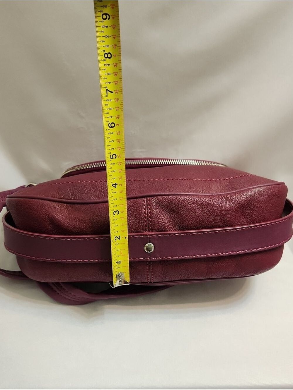 Marc By Marc Jacobs Classic Q Natasha Deep Burgundy Leather Shoulder Bag - Picture 13 of 16